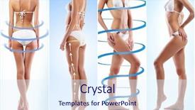  Presentation with body fat - Cool new PPT layouts with fat lose liposuction sport fitness backdrop and a  colored foreground