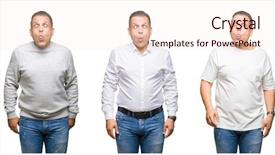  Presentation with comic face - Cool new presentation theme with lips crazy and comic backdrop and a lemonade colored foreground