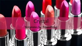  Presentation with tints - Amazing presentation having lipstick fashion colorful lipsticks backdrop and a violet colored foreground