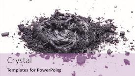  Presentation with natural cosmetic - Slide set featuring liquid-and-solid-black-natural background and a coral colored foreground