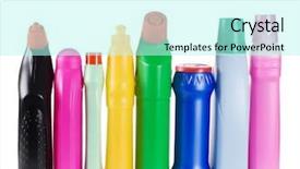  Presentation with liquid detergent - Slides consisting of liquid detergent - assortment of means for cleaning background and a arctic colored foreground