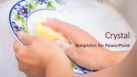  Presentation with liquid detergent - Amazing theme having ruins of the medieval byzantine backdrop and a dark gray colored foreground.