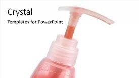  Presentation with clean - Presentation theme with liquid dish washer - colorful clean soup isolated background and a white colored foreground