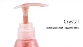  Presentation with bright colorful candy isolated - Slide deck featuring liquid dish washer - colorful clean soup isolated background and a  colored foreground