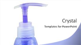  Presentation with clean - Presentation theme having liquid dish washer - colorful clean soup isolated background and a  colored foreground