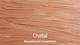  Presentation with foundation - Presentation theme with liquid foundation close-up background and a coral colored foreground