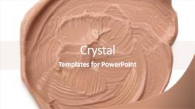  Presentation with foundation - Colorful theme enhanced with liquid foundation isolated on white backdrop and a  colored foreground