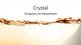  Presentation with orange abstract - Audience pleasing presentation theme consisting of liquid fuels - orange brown water texture background backdrop and a white colored foreground