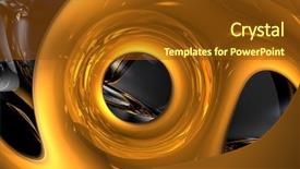  Presentation with liquid - Presentation design with liquid gold 02 background and a tawny brown colored foreground