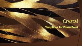  Presentation with black liquid - Slide set consisting of liquid-gold-and-rough-black background and a tawny brown colored foreground