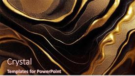  Presentation with black liquid - Presentation theme enhanced with liquid-gold-and-rough-black background and a wine colored foreground