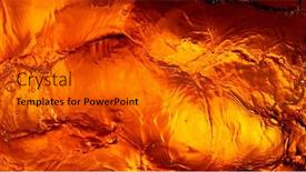  Presentation with liquid - Presentation theme with liquid-golden-splash-texture-abstract background and a gold colored foreground