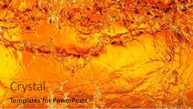  Presentation with liquid - Slides consisting of liquid-golden-splash-texture-abstract background and a gold colored foreground