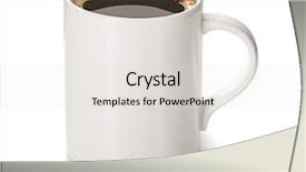  Presentation with coffee beans on a white - PPT layouts featuring liquid handling - cup of coffee isolated background and a light gray colored foreground