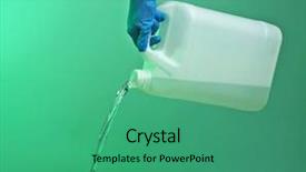  Presentation with pouring water - Cool new theme with liquid handling - hand in glove pouring water backdrop and a  colored foreground