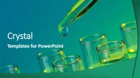  Presentation with tubes - Presentation design enhanced with liquid on blue background background and a ocean colored foreground