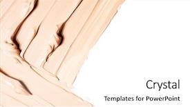  Presentation with foundation - Slide set having liquid samples of blush background and a white colored foreground