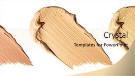  Presentation with foundation - PPT theme enhanced with liquid samples of blush background and a lemonade colored foreground