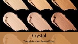  Presentation with foundation - Presentation design consisting of liquid samples of blush background and a coral colored foreground