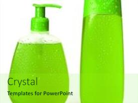 Liquid Soap Gel Shampoo PPT template 63 | CrystalGraphics
