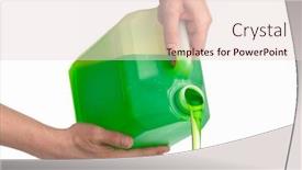  Presentation with plastic bottle - Audience pleasing presentation design consisting of liquid-soap-in-plastic-bottle backdrop and a lemonade colored foreground