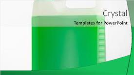  Presentation with plastic bottle - Presentation consisting of liquid-soap-in-plastic-bottle background and a white colored foreground