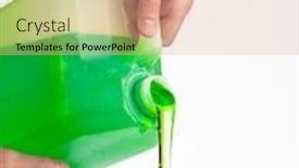  Presentation with plastic bottle - Audience pleasing presentation theme consisting of liquid-soap-in-plastic-bottle backdrop and a coral colored foreground