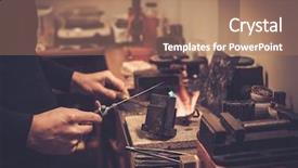  Presentation with liquid - Colorful slide deck enhanced with liquid state in crucible backdrop and a coral colored foreground