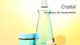  Presentation with dishwashing - Cool new presentation with liquid with sponges and lemon backdrop and a  colored foreground
