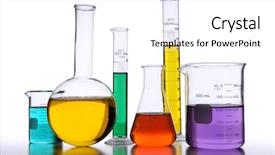  Presentation with color orange - Beautiful presentation featuring liquids of different color backdrop and a white colored foreground