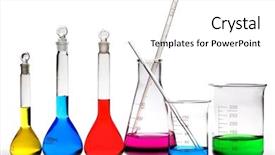 Presentation with color orange - Presentation theme having liquids of different color background and a white colored foreground