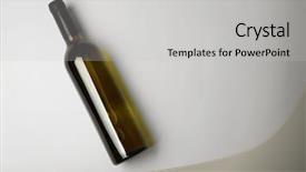  Presentation with bottle - Cool new presentation with liquir store - bottle of wine on light backdrop and a light gray colored foreground