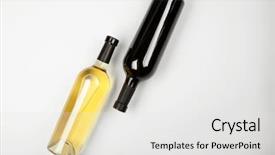  Presentation with bottles - Amazing PPT theme having liquir store - bottles of wine on light backdrop and a white colored foreground