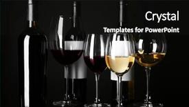  Presentation with wine store - Cool new presentation theme with liquir store - glasses and bottles with different backdrop and a black colored foreground