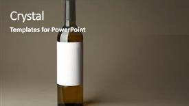  Presentation with bottle - Presentation theme with liquir store - wine bottle mock up background and a tawny brown colored foreground