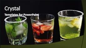  Presentation with liquor - Amazing theme having liquor bar - cold drinks backdrop and a black colored foreground