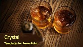  Presentation with whisky bottle - Cool new presentation with liquor bar - glasses from whisky backdrop and a tawny brown colored foreground