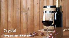  Presentation with table grape - Amazing slide deck having liquor menu - beautiful still life with wine backdrop and a  colored foreground