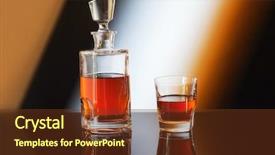  Presentation with whiskey - Amazing presentation design having liquor menu - bottle and glass of whiskey backdrop and a tawny brown colored foreground