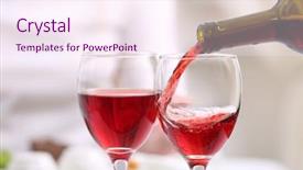  Presentation with rehearsal dinner - Colorful presentation design enhanced with liquor menu - dinner with wine closeup backdrop and a  colored foreground