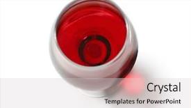  Presentation with wine - Slide deck having liquor menu - glass of red wine background and a light gray colored foreground