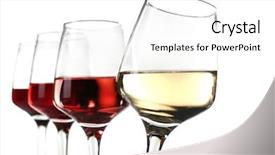  Presentation with wine - Audience pleasing slide deck consisting of liquor menu - glasses with different wine backdrop and a  colored foreground