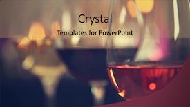  Presentation with liquor - Audience pleasing slide deck consisting of liquor menu - three glasses with tasty wine backdrop and a coral colored foreground