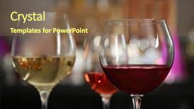  Presentation with liquor - Slide deck consisting of liquor menu - three glasses with tasty wine background and a tawny brown colored foreground