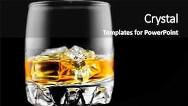  Presentation with whisky - Beautiful slide deck featuring liquor menu - whiskey rum one glass backdrop and a black colored foreground