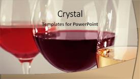  Presentation with liquor - Slide deck having liquor menu - wine glasses on white background background and a soft green colored foreground