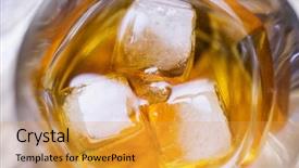  Presentation with liquor - Presentation design having liquor spirits - alcohol drinks and luxury concept background and a gold colored foreground