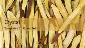  Presentation with herbal medicine - Colorful presentation theme enhanced with liquorice used as herbal medicine backdrop and a yellow colored foreground