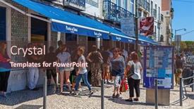 Presentation with wait - Amazing slides having lisbon-portugal-august-24-2014 backdrop and a tawny brown colored foreground