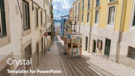  Presentation with classified - PPT theme enhanced with lisbon-portugal-march-23-2013 background and a violet colored foreground